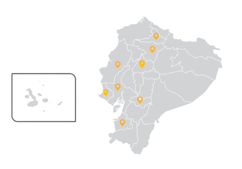 MAPA ECUADOR CLINICAS DAVITA